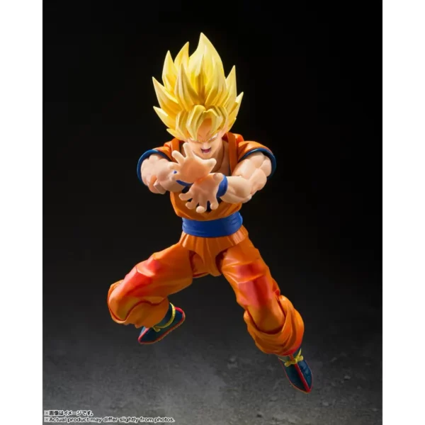 Bandai SHF Super Saiyan Goku Dragon Ball Battle Opening Koku New Articulated Figure Model