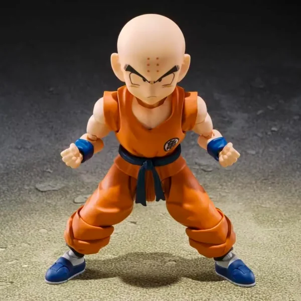 In Stock Genuine Bandai SHF Krillin 3.0 Kulin Sun Wukong Relatives and Friends Dragon Ball Finished Movable Figure Model