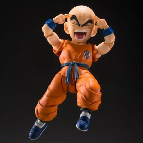 In Stock Genuine Bandai SHF Krillin 3.0 Kulin Sun Wukong Relatives and Friends Dragon Ball Finished Movable Figure Model