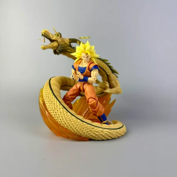 Demoniacal Fit SSJ3 Goku Figure Dragon Ball Z SHF Super Saiyan Goku Figurine Dragon Blaster Action Figures Model Toy
