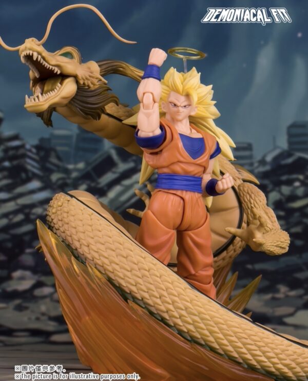 Demoniacal Fit SSJ3 Goku Figure Dragon Ball Z SHF Super Saiyan Goku Figurine Dragon Blaster Action Figures Model Toy