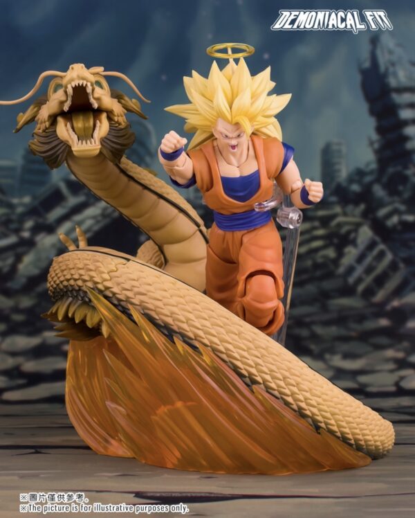 Demoniacal Fit SSJ3 Goku Figure Dragon Ball Z SHF Super Saiyan Goku Figurine Dragon Blaster Action Figures Model Toy