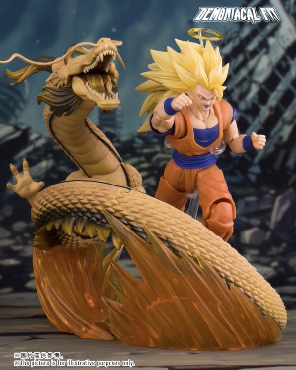Demoniacal Fit SSJ3 Goku Figure Dragon Ball Z SHF Super Saiyan Goku Figurine Dragon Blaster Action Figures Model Toy