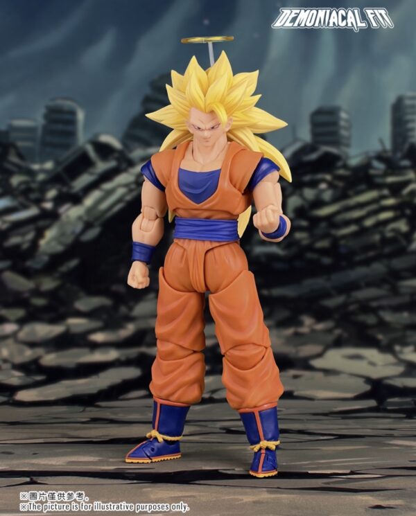 Demoniacal Fit SSJ3 Goku Figure Dragon Ball Z SHF Super Saiyan Goku Figurine Dragon Blaster Action Figures Model Toy