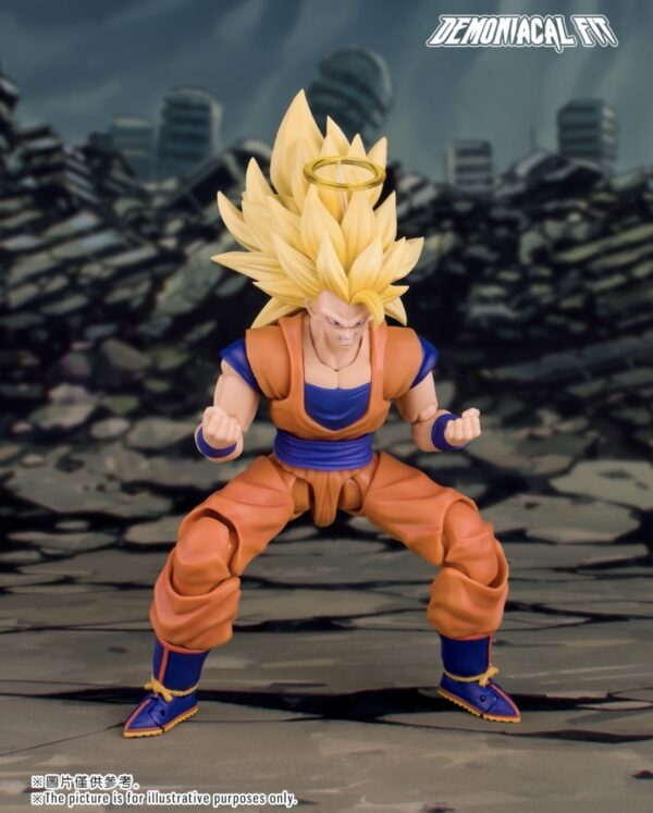 Demoniacal Fit SSJ3 Goku Figure Dragon Ball Z SHF Super Saiyan Goku Figurine Dragon Blaster Action Figures Model Toy