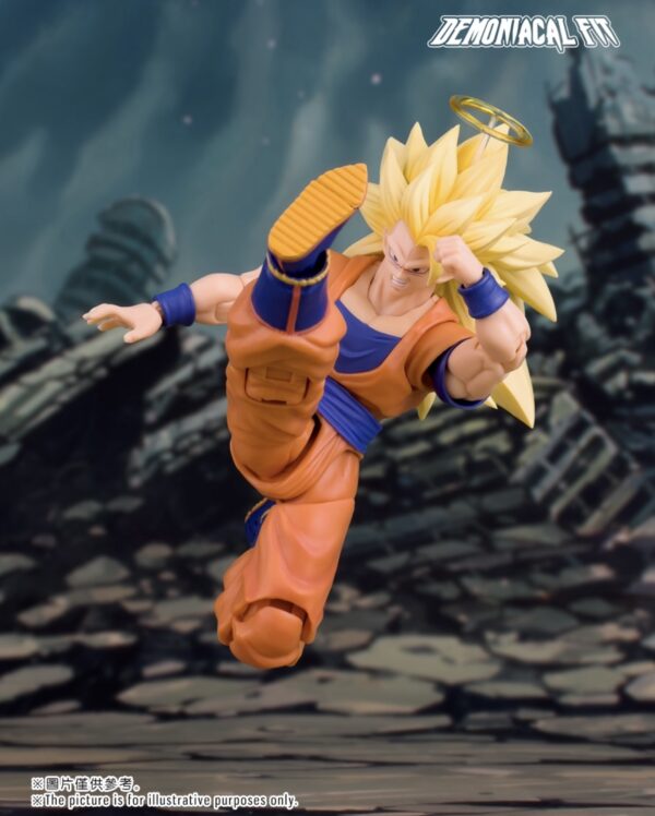 Demoniacal Fit SSJ3 Goku Figure Dragon Ball Z SHF Super Saiyan Goku Figurine Dragon Blaster Action Figures Model Toy