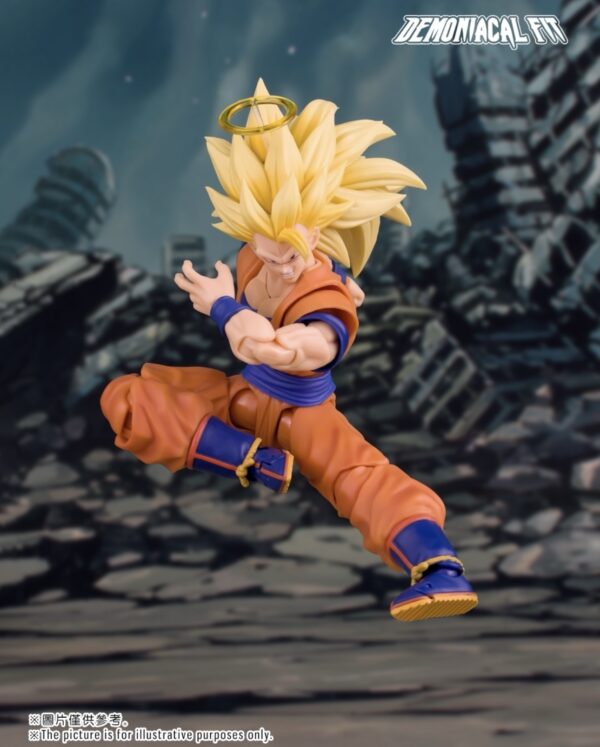 Demoniacal Fit SSJ3 Goku Figure Dragon Ball Z SHF Super Saiyan Goku Figurine Dragon Blaster Action Figures Model Toy