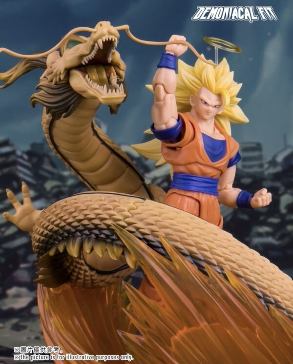 Demoniacal Fit SSJ3 Goku Figure Dragon Ball Z SHF Super Saiyan Goku Figurine Dragon Blaster Action Figures Model Toy